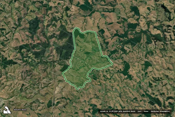 Imagem de satélite — Fazenda Santa Rosa, Fazenda do Ermo e Fazenda Renascer - Quatis/RJ