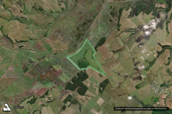 Imagem de satélite — Imóvel Rural de 200,61 ha - Quissamã/RJ
