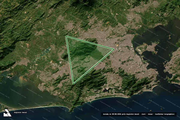 Imagem de satélite — Imóvel Rural de 24.239,81 ha - Rio de Janeiro/RJ