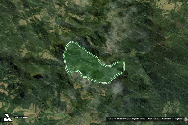 Imagem de satélite — Fazenda Ojuara - Silva Jardim/RJ