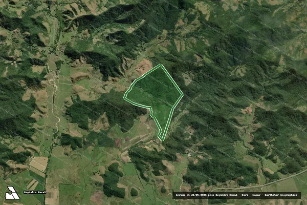 Imagem de satélite — FAZENDA AGUAS CLARAS DE MARATUÃ - Silva Jardim/RJ