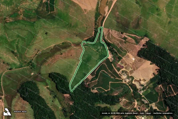 Imagem de satélite — Sitio Boa Sorte - Varre-Sai/RJ