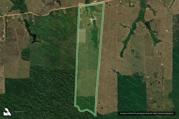 Imagem de satélite — Imóvel Rural de 58,99 ha - Machadinho D'Oeste/RO