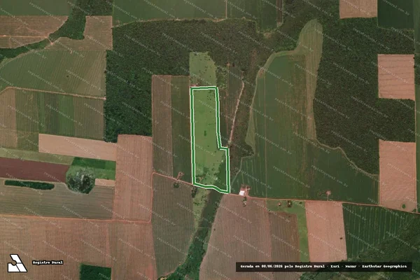 Imagem de satélite — Imóvel Rural de 50,96 ha - Pimenteiras do Oeste/RO