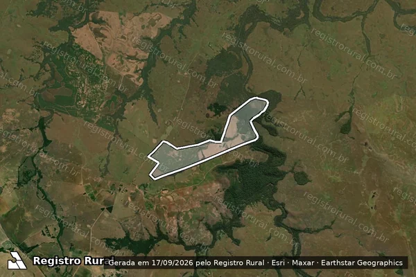 Imagem de satélite — Estancia de São Pedro - Santiago/RS
