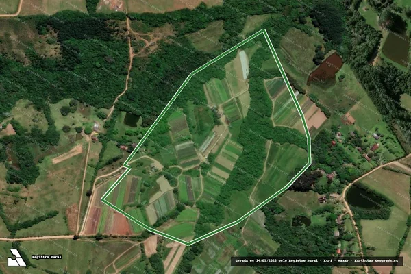 Imagem de satélite — Imóvel Rural de 22,82 ha - Viamão/RS
