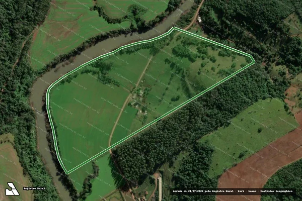 Imagem de satélite — LOTE COLONIAL Nº 32 - Riqueza/SC