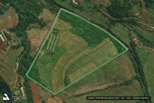 Imagem de satélite — LOTE RURAL N° 43 - Tunápolis/SC