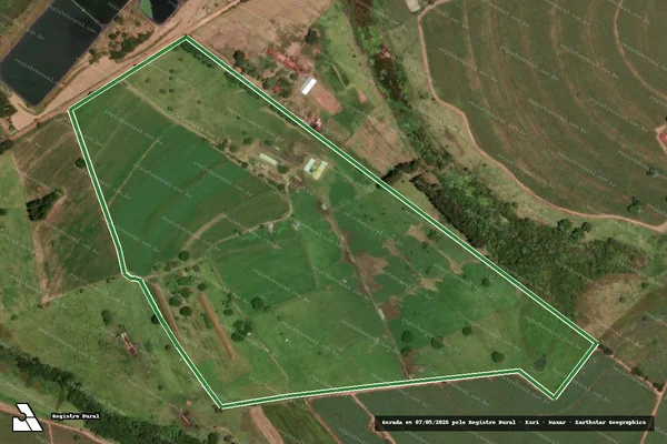 Imagem de satélite — Sitio M.R - Descalvado/SP