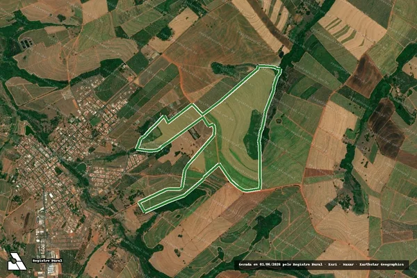 Imagem de satélite — FAZENDA PRATA - Fernando Prestes/SP