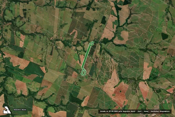 Imagem de satélite — SÍTIO SÃO BENTO - Martinópolis/SP