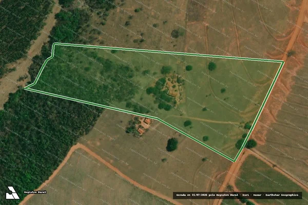 Imagem de satélite — Imóvel Rural de 7,48 ha - Mendonça/SP