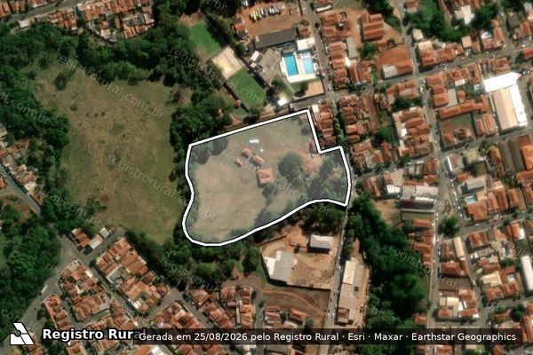 Imagem de satélite — Imóvel Rural de 2,27 ha - Tabatinga/SP