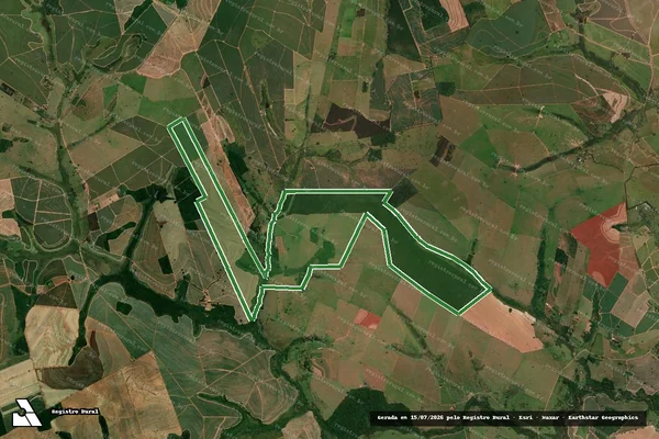 Imagem de satélite — FAZENDA BOM JESUS - Uru/SP