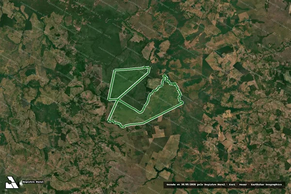 Imagem de satélite — FAZENDA 2R — Ananás/TO