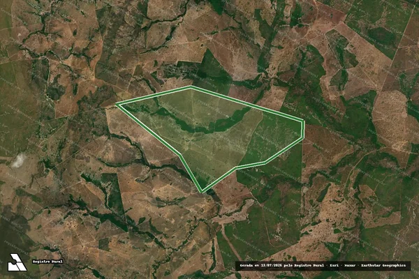 Imagem de satélite — FAZENDA SERRA DOURADA-Parte do Lote 42, Lotº Três Barreiras, 2ª Etapa, Fl.C - Sandolândia/TO