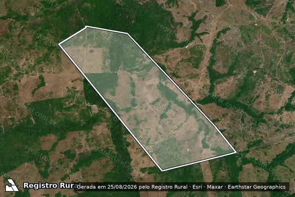 Imagem de satélite de Fazenda Pinheirense IV em SANTA LUZIA DO PARUÁ - MA