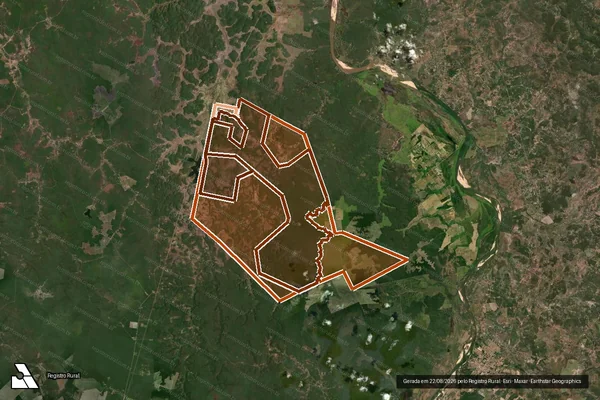 Imagem de satélite de FAZENDA GAMELEIRA PARTE 1 E 2 em CAXIAS - MA