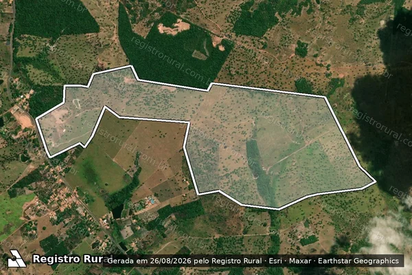 Imagem de satélite de FAZENDA PARAISO RURAL em SENADOR LA ROCQUE - MA