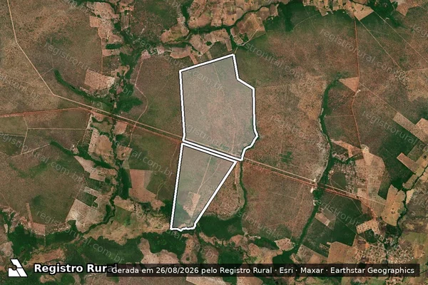 Imagem de satélite de Fazenda Villar em SÃO PEDRO DOS CRENTES - MA