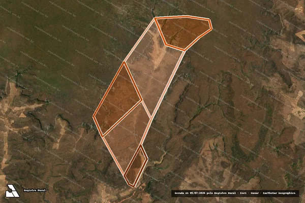 Imagem de satélite de FAZENDA ZUMBI em CURIMATÁ - PI
