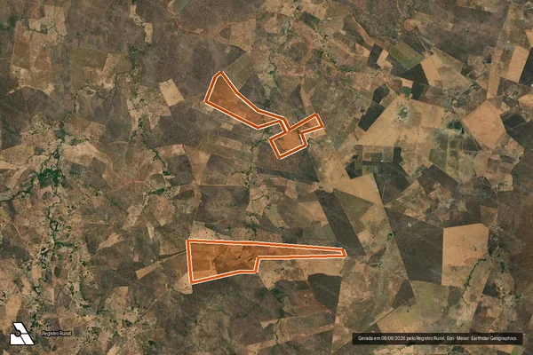 Imagem de satélite de GLEBA BOA SORTE em CRISTALÂNDIA DO PIAUÍ - PI