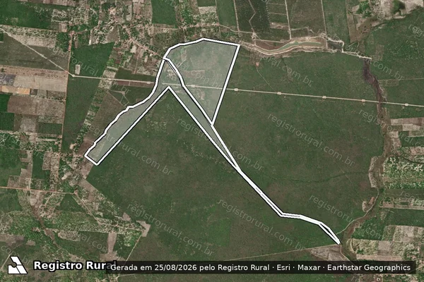 Imagem de satélite de FAZENDA SAO LUIZ em ACARAÚ - CE