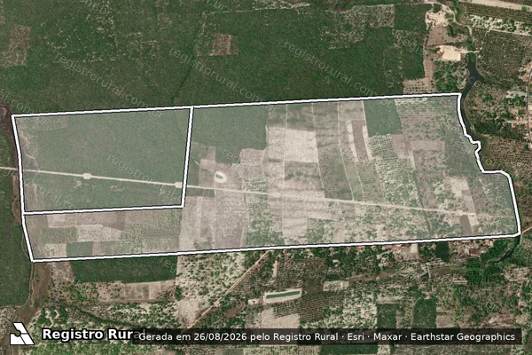 Imagem de satélite de FAZENDA MIRINDIBA III em ACARAÚ - CE
