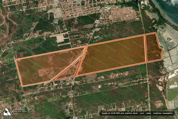 Imagem de satélite de PORANGABA em CAMOCIM - CE