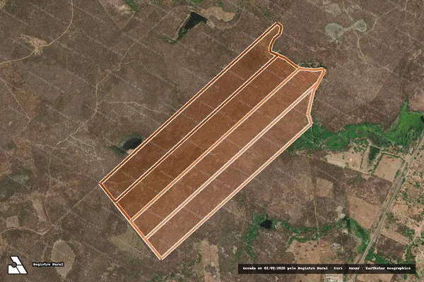 Imagem de satélite de Fazenda Poco Dagua em BOA VIAGEM - CE