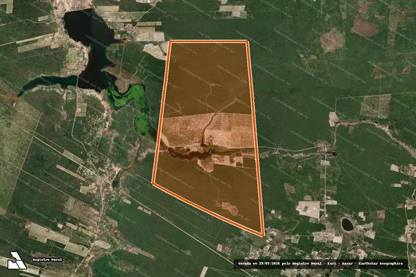 Imagem de satélite de FAZENDA ALVORADA em FORTIM - CE