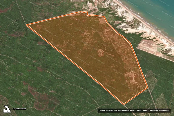 Imagem de satélite de SITIO FONTAINHA em ARACATI - CE