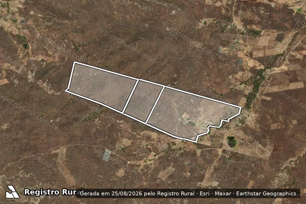 Imagem de satélite de FAZENDA MORRO AGUDO E FORQUILHA em HIDROLÂNDIA - CE