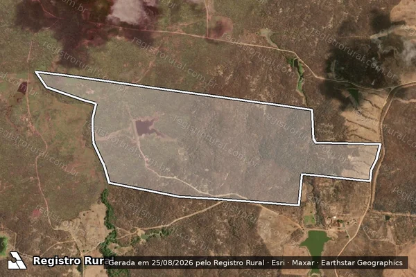 Imagem de satélite de Faz Pedreiras em HIDROLÂNDIA - CE