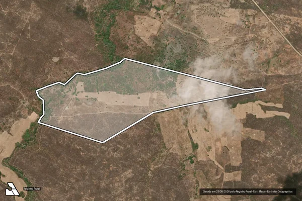 Imagem de satélite de PEDRA GRANDE em CRATEÚS - CE