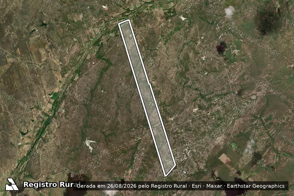 Imagem de satélite de SITIO TAPERINHA em JAGUARETAMA - CE