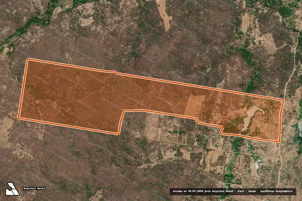 Imagem de satélite de FAZENDA BARRA em TAUÁ - CE