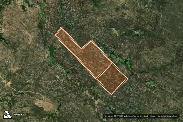 Imagem de satélite de SITIO JOAZEIRO REDONDO em JUCURUTU - RN