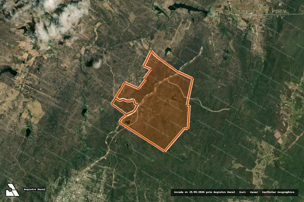Imagem de satélite de Fazenda Lajinha em CAIÇARA DO RIO DO VENTO - RN