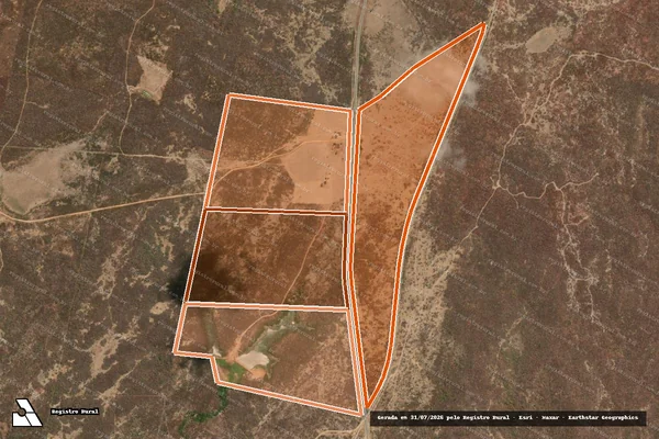 Imagem de satélite de FAZENDA NOVILHO PARTE 1 em CRATEÚS - CE