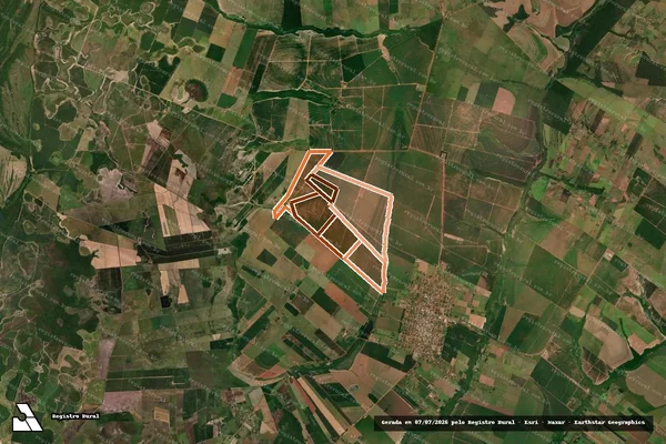 Imagem de satélite de FAZENDA CANAÃ em QUERÊNCIA DO NORTE - PR