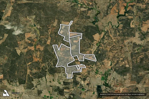Imagem de satélite de Sitio Cacimba Nova em SÃO JOÃO DO RIO DO PEIXE - PB