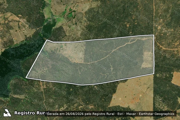 Imagem de satélite de CAPIVARA em UIRAÚNA - PB