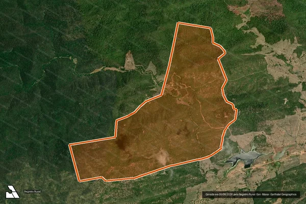 Imagem de satélite de FAZENDA RIACHO PRETO em AGUIAR - PB
