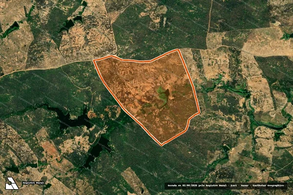 Imagem de satélite de Sitio Pau Amarelo em IGARACY - PB
