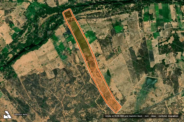 Imagem de satélite de Sitio Malhada Da Pedra em PAULISTA - PB