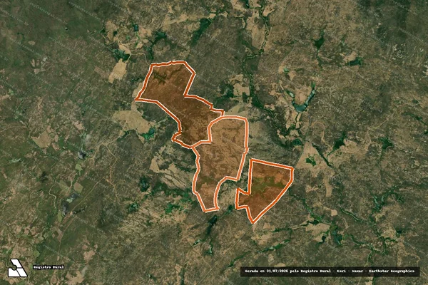 Imagem de satélite de LAGOA ESCONDIDA em POMBAL - PB