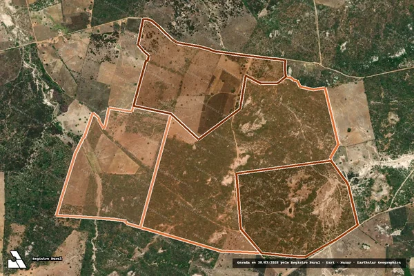 Imagem de satélite de FAZENDA NOVA (ANTIGA FAZ PIRES) em SOLEDADE - PB