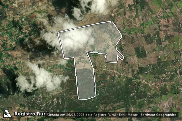 Imagem de satélite de Fazenda Santa Maria Gravata em QUEIMADAS - PB