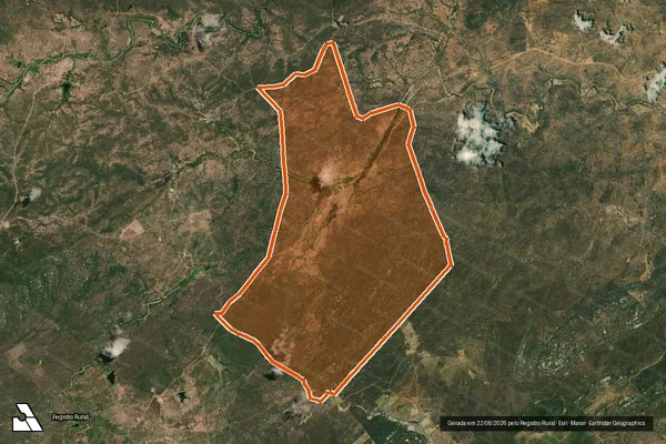 Imagem de satélite de FAZENDA JANDAIRA DE CIMA em ALGODÃO DE JANDAÍRA - PB